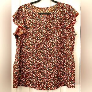 Floral print top